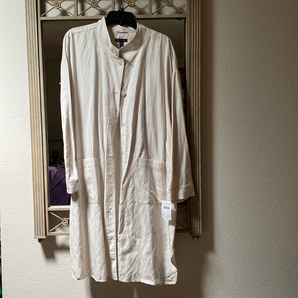 Eileen Fisher linen duster NWT